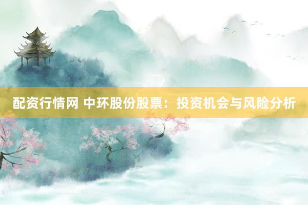 配资行情网 中环股份股票：投资机会与风险分析